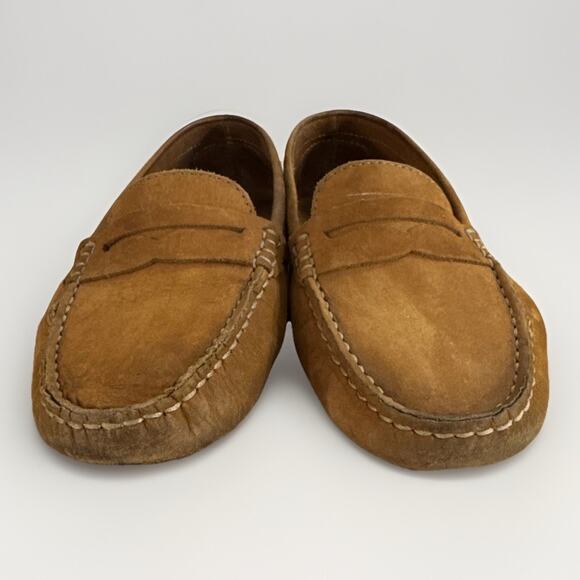 Mercanti Fiorentini Women's Size 7B Tan Leather Loafers Driving Moccasins - Picture 2 of 8